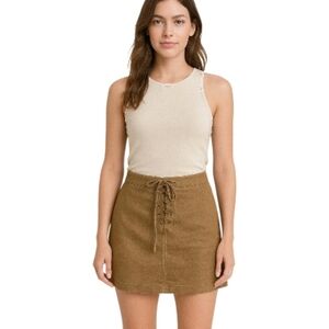 LC Lauren Conrad Camel A-Line Skirt. Size 6.